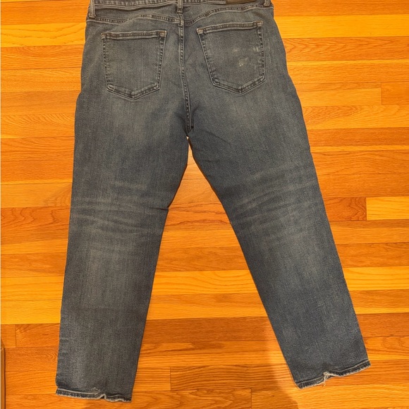 Express Women's Dark Blue Straight Leg Jeans - Picture 4 of 4